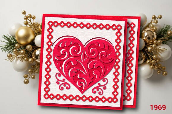 3D SVG Mother's Day Heart Layer Card Review