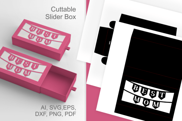 Best Mom Banner 3D SVG for Mother's Day