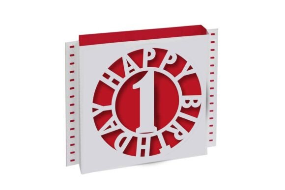 Birthday Shadow Box 3D Cutout Card Age 1 Review