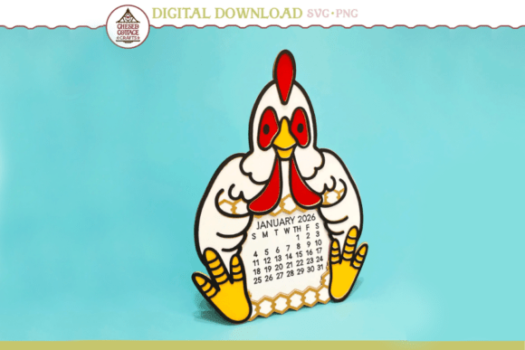 Chicken Calendar: 3D SVG Objects Review