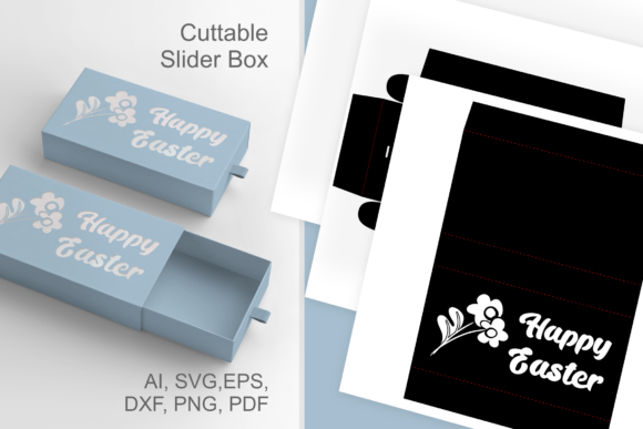 Floral Happy Easter Cutout - Drawer Box 3D SVG Review