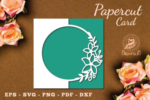 Flowers Papercut Card Template SVG 8: 3D Cards Review