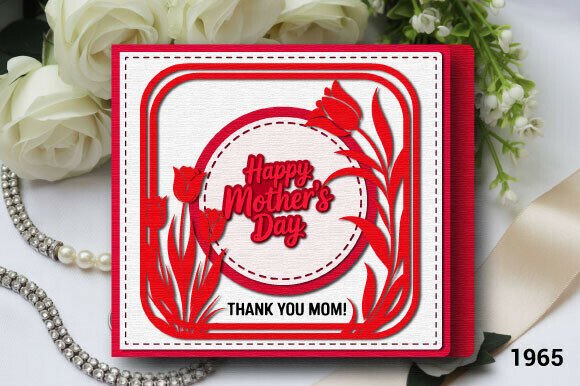 Happy Mother’s Day Tulip Card SVG 1965 Review