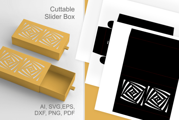 Op-art Motif X2 Cutout: 3D SVG for Life Events
