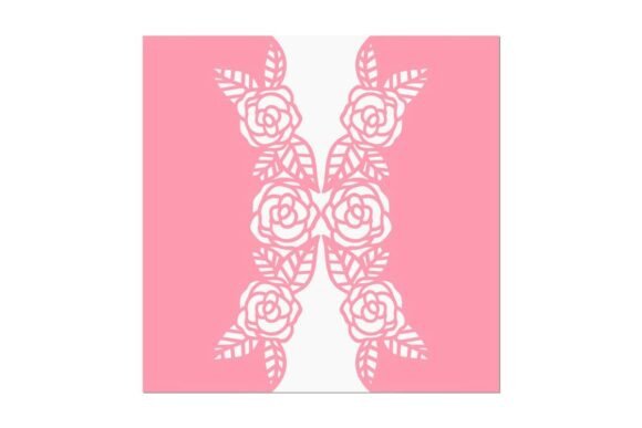 Roses Cut out Gate Fold Card: 3D SVG for Cards And Invites