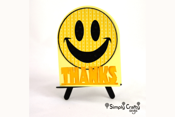 Smiley Thanks Card SVG: 3D Freebies Review