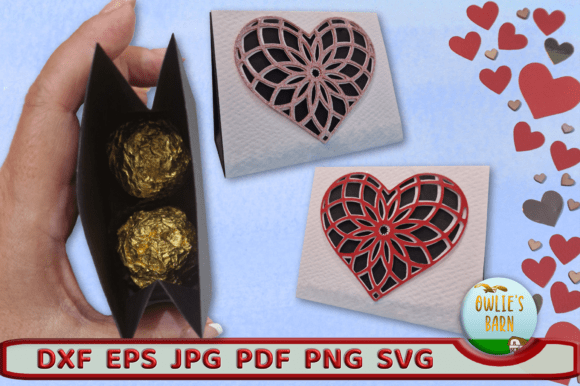Triangular Slide-in Valentines Box 3D SVG Review