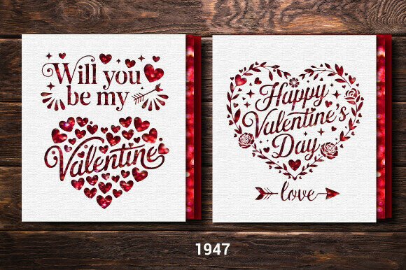 Valentine's Day Gift Card SVG Layer 1947 Review