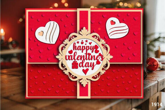Valentine's Frame and Heart Card 3D SVG Review